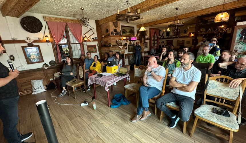 Activist gathering in Strpce in August 2023, National Park Sharr Mountains © Ulrich Eichelmann