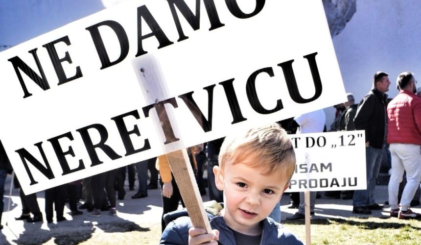 "Wir geben die Neretvica nicht her" © Pusti me da tecem