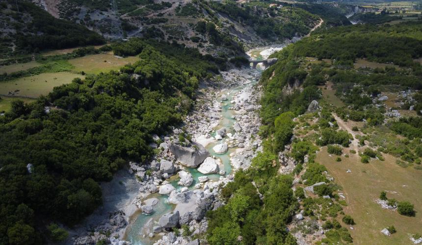 The Shushica is an important tributary of the Vjosa and part of the Vjosa Wild River National Park since 2023 © Nick St.Oegger