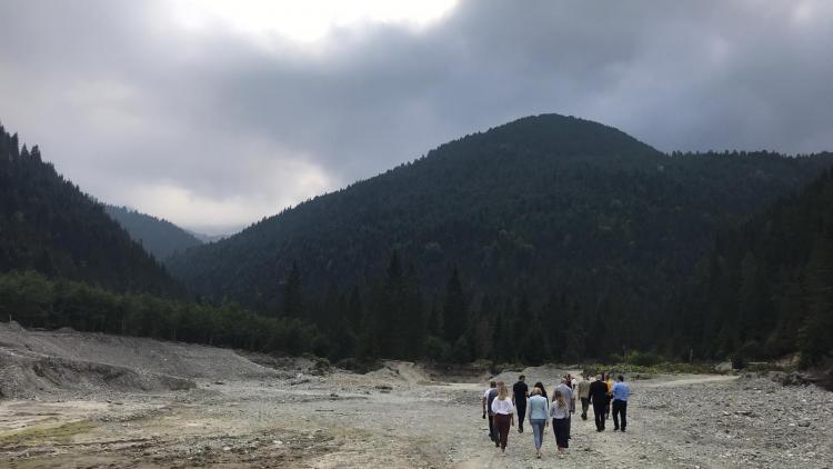 Kosovo: Destroyed river bed inside Bjeshket e Nemuna National Park as a result of  Kelag (KelKos) hydropower construction © Shpresa Loshaj