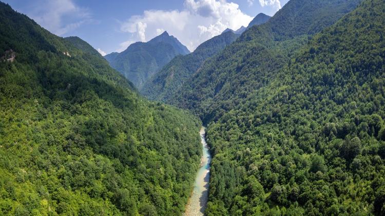 The unique upper reaches of the Neretva River in Bosnia and Herzegovina. Here, 7 hydroelectric power plants are planned, which would not only destroy the river, but also the ancient beech forests. © Vladimir Tadic