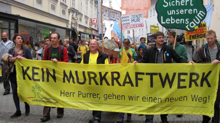 Rettet die Mur Demo. Foto: Rainer Mörth