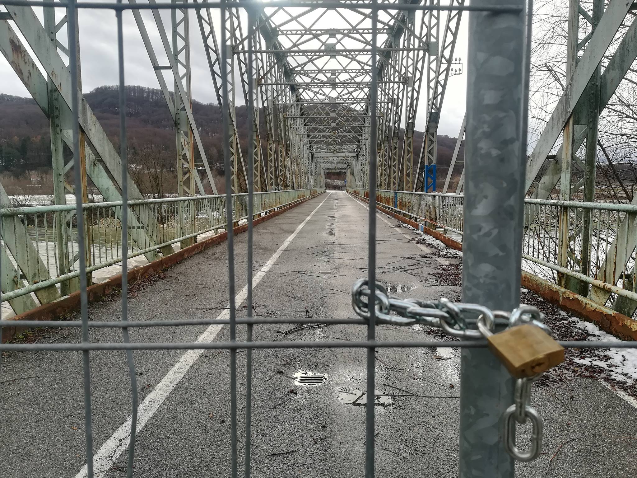  Closed Bridge over Sava near HPP Brežice © Neja Molan